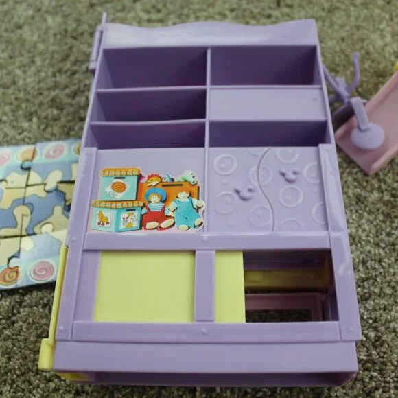 Barbie Kelly Bedroom Playset All Around Home Desk Slide Chair Vintage Lot 2001 - Picture 6 of 7